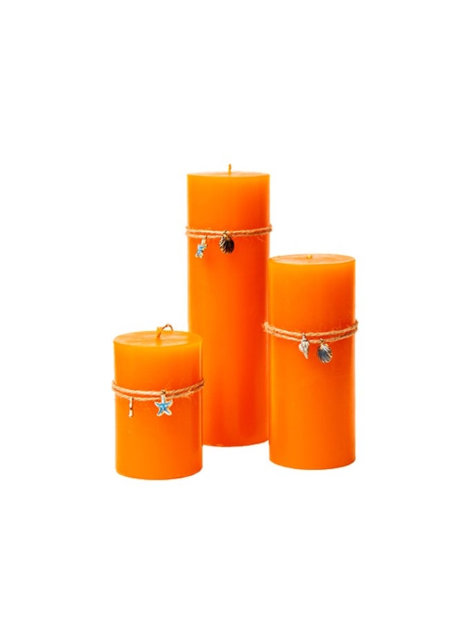 Generic 3 candel Tangerine Dream Pillars diffrent size  - Image 1