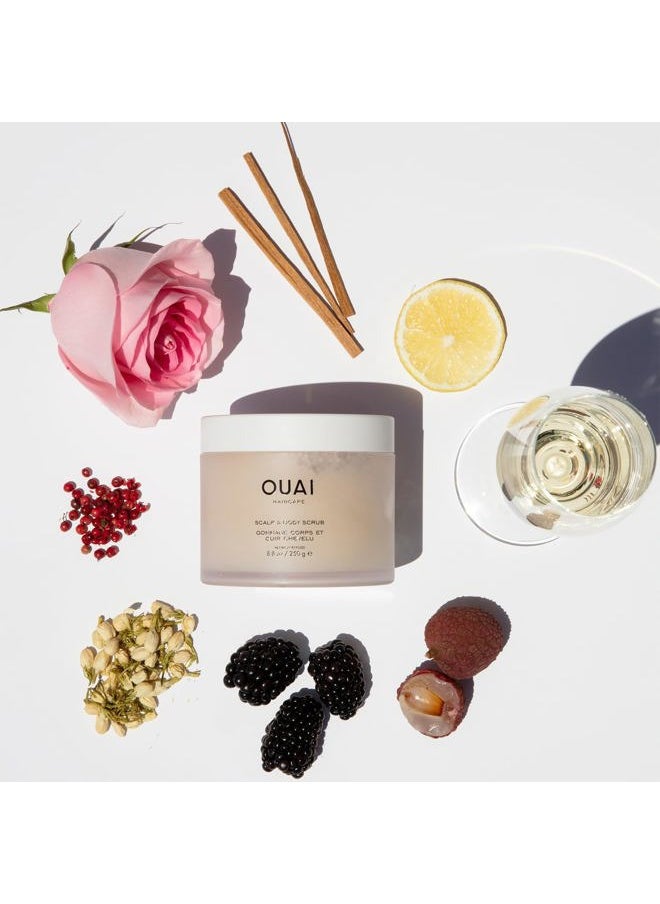 Ouai - Scalp & Body Scrub, Melrose Place - Exfoliating Body Scrub with Sugar & Coconut Oil Blend for Smooth, Moisturized Skin - Gentle Scalp Scrub for Removing Product Build Up (8.8 Oz) - Image 1