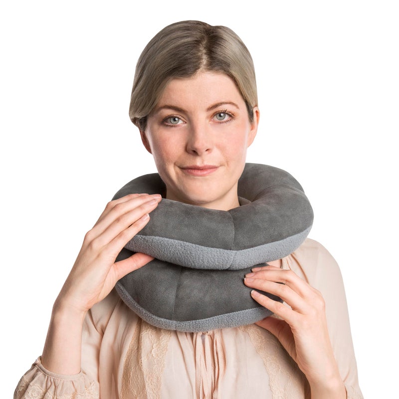 Travelon Deluxe Wrap N' Rest Pillow, Dark Gray/Light Gray, One Size - Image 5