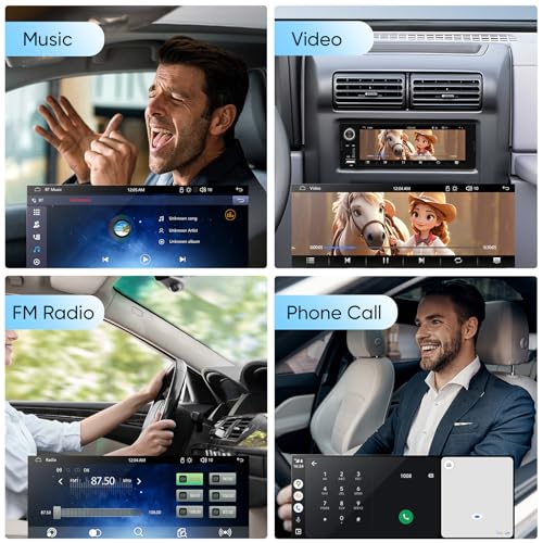 AINAVI 6.36-Inch Single Din Touchscreen Car Stereo - Linux System Single Din Wired/Wireless Carplay Android Auto,1080P HD GPS Navigation Handsfree Calling, SWC/FM/AM/BT (6.36-SD-02) - Image 4
