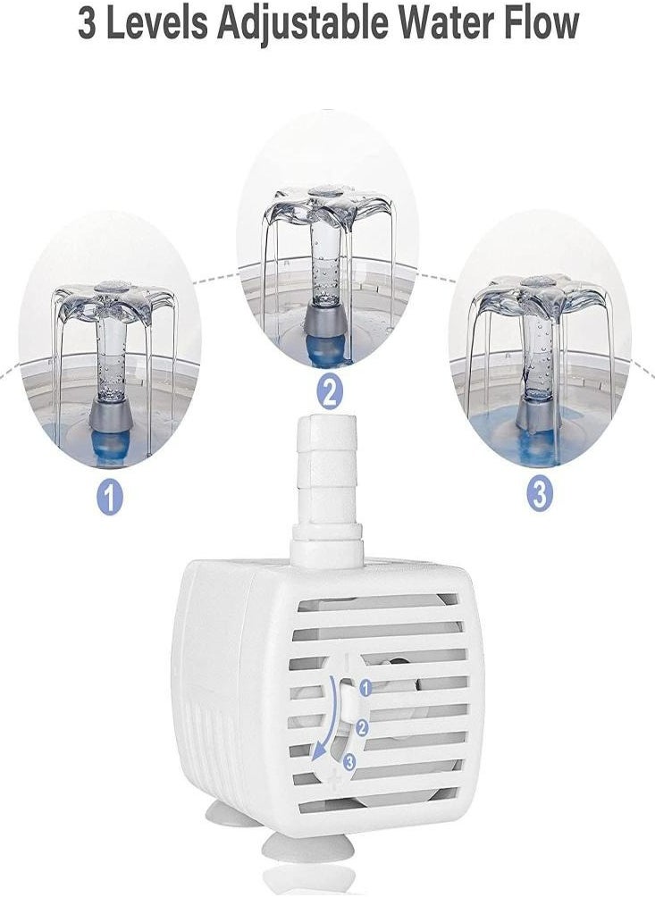 Oasisgalore - Oasisgalore Automatic Cat Water Fountain Pet Water Dispenser Dog Drinking Fountain with Filter 2.6L Clear - Image 1
