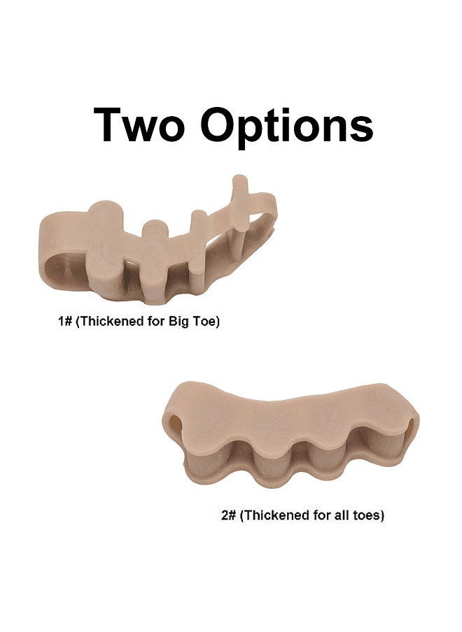 Silicone Toe Separators Straightener Toe Corrector Spacer Spreader Stretchers for Bunion Relief Hammer Toes Toe Correction