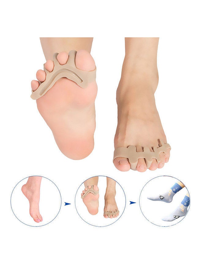 Silicone Toe Separators Straightener Toe Corrector Spacer Spreader Stretchers for Bunion Relief Hammer Toes Toe Correction
