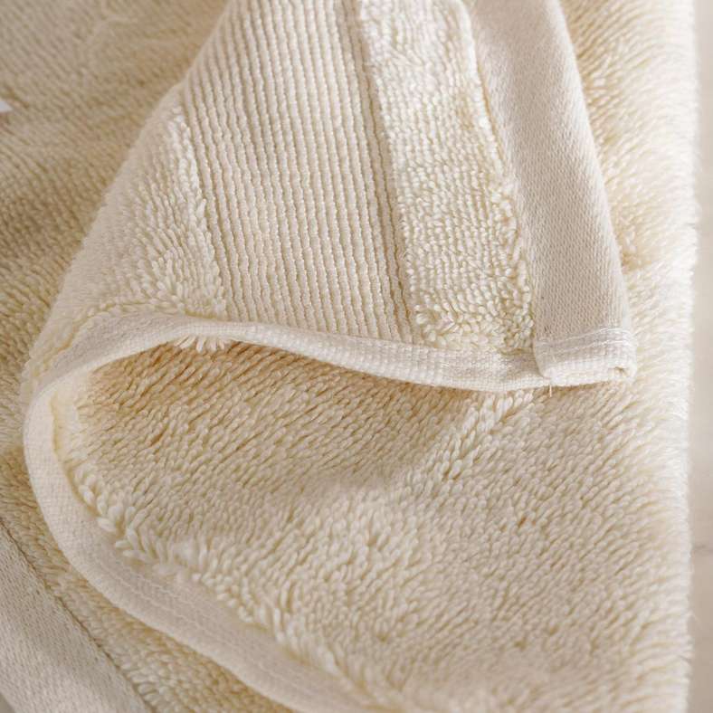 Pan Home Ultra Luxe Turkish Cotton Fingertip Towels - Cream - Image 3