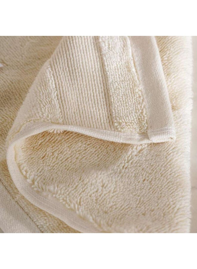 Pan Home Ultra Luxe Turkish Cotton Fingertip Towels - Cream - Image 3