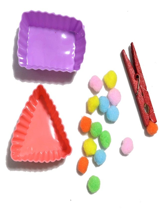 Boredom Busters Busy Bags | Educational DIY Toys for Kids | Pompom Cups for Age 1.5 Years Above - Image 1