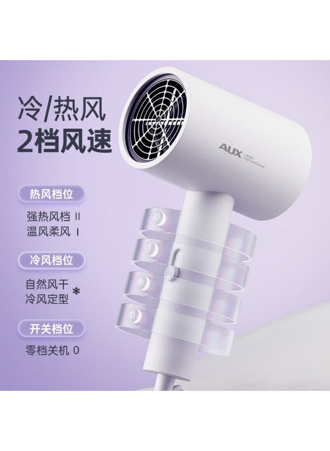 Aux Hair Dryer For College Dormitory Use, 300w Low Power, Hair Blowing, Home Use, High Wind Speed, Quick-drying, Hot And Cold Air, Small Portable Mini Hair Dryer [for Dormitory Use Only]