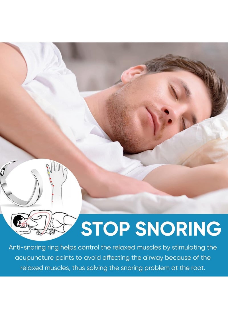 KASTWAVE - Anti Snoring Devices, Adjustable Magnetic Anti Snoring Ring, Reduce Snoring, Improve Sleep Quality, Extra Strength Snoring Solution, for Men and Women, Medium - Image 1