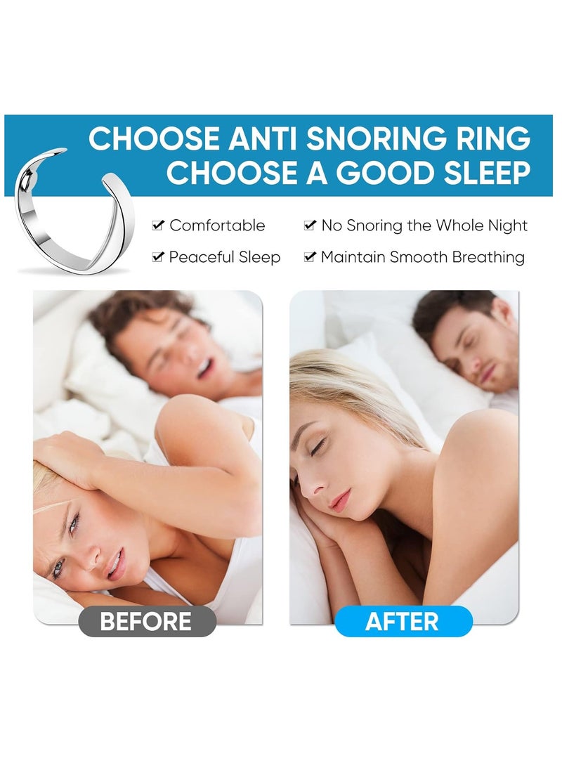 KASTWAVE - Anti Snoring Devices, Adjustable Magnetic Anti Snoring Ring, Reduce Snoring, Improve Sleep Quality, Extra Strength Snoring Solution, for Men and Women, Medium - Image 1
