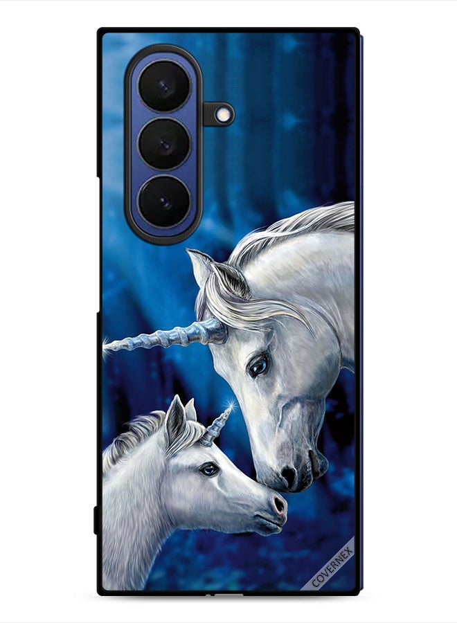 Covernex Samsung Galaxy Z Fold7 Protective Case Cover Unicorn Lover Baby Unicorn - Image 1