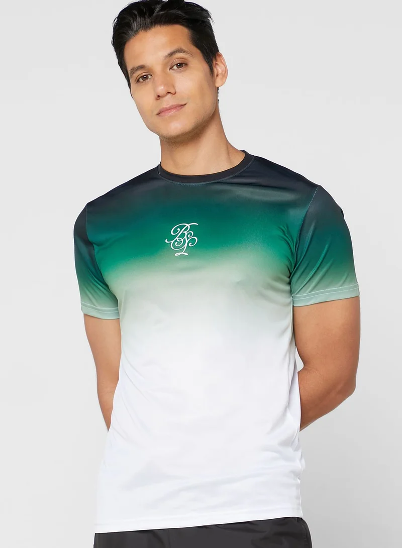 BRAVE SOUL Ombre Faded T Shirt