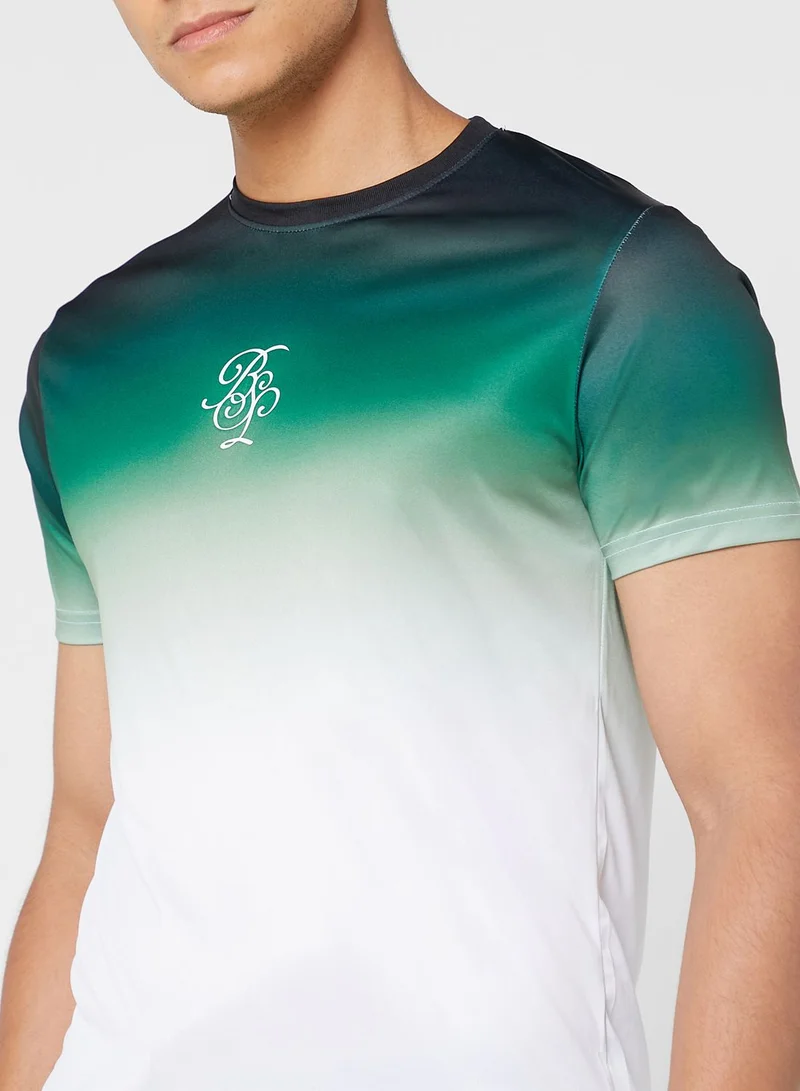 BRAVE SOUL Ombre Faded T Shirt