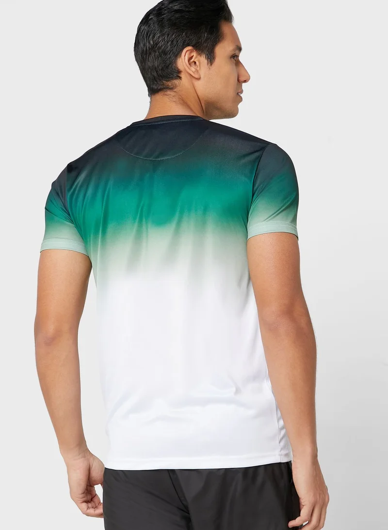 BRAVE SOUL Ombre Faded T Shirt