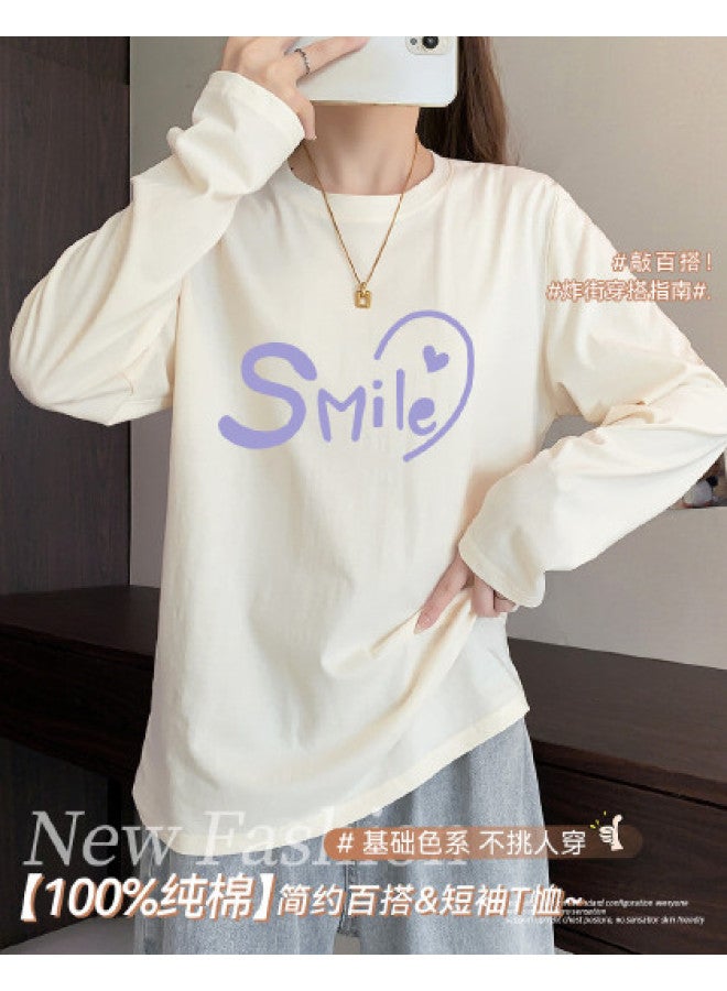 Your Sun Women'S Long Sleeve T-Shirt, Women'S Base Layer, Printed Athletic Pure Cotton T-Shirt For Women - Image 1