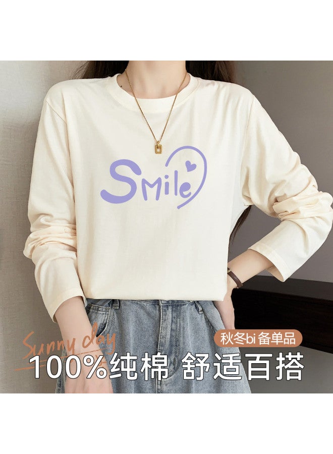 Your Sun Women'S Long Sleeve T-Shirt, Women'S Base Layer, Printed Athletic Pure Cotton T-Shirt For Women - Image 3