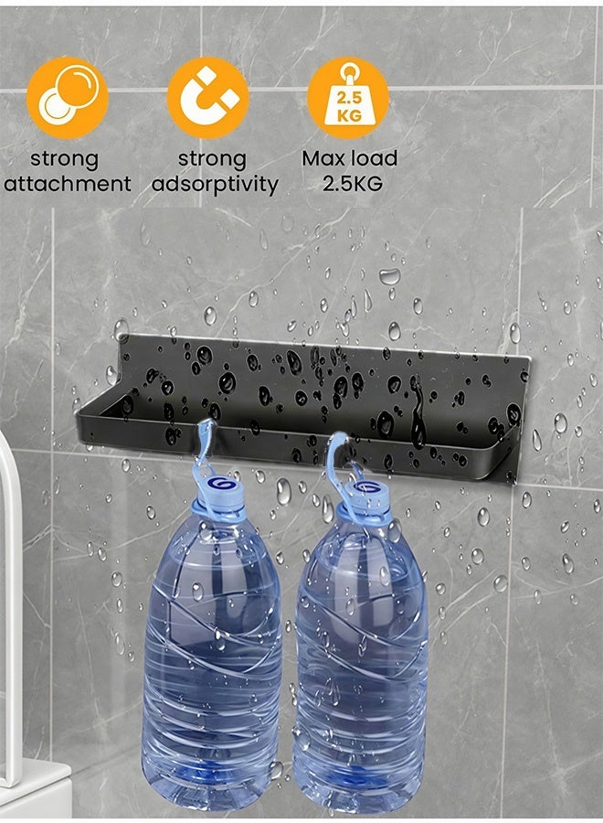 حامل مناديل حمام مغناطيسي، منظم مناشف، حامل لفافة ورق تواليت، رف مناشف جداري، علاقة خطاف مناديل، رف تعليق للحمام والمطبخ والمكتب والمنزل - Image 4