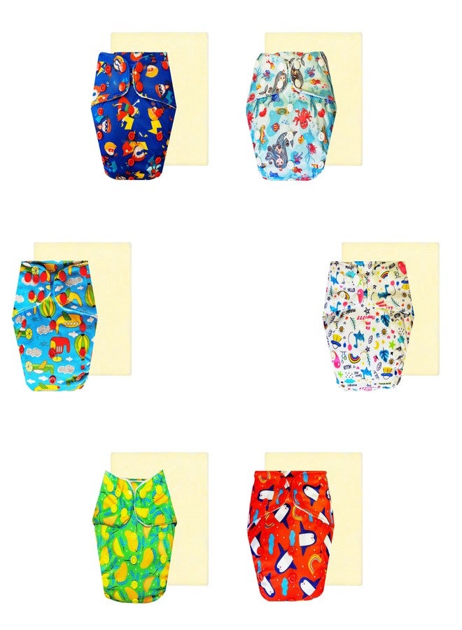 حفاضات قماشية دمبلدو إيليت مع ماصة سحرية (عبوة من 6) | شعور بالجفاف والراحة | قابلة للتهوية | أزرار كبس قابلة للتعديل | مثالية للأطفال الصغار | من 3 أشهر إلى 3 سنوات | للجنسين - Image 1