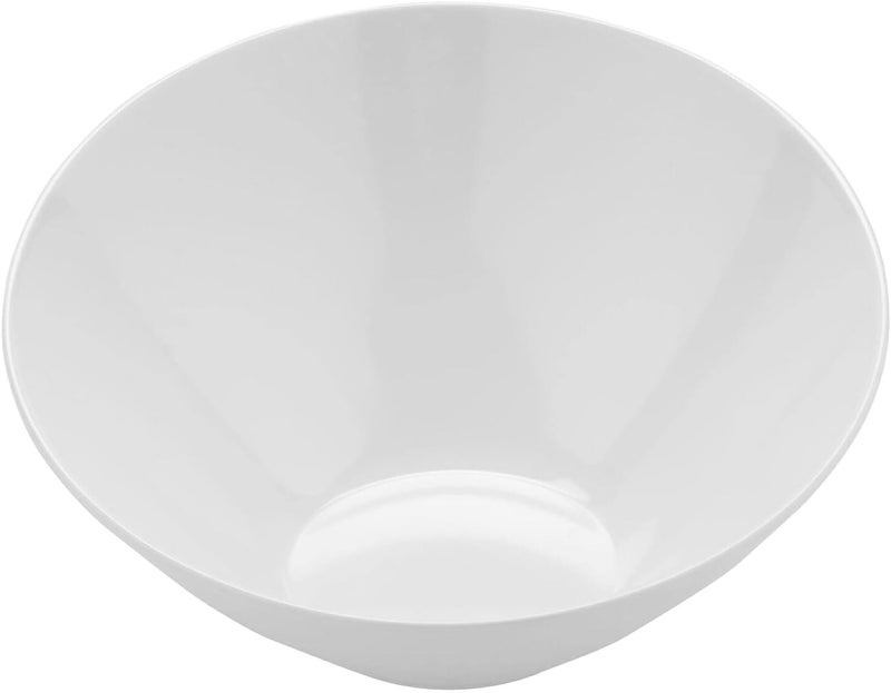 GET B782W Angled Cascading Serving Bowl for Salads Rice and Dessert 14 Ounce  7 White - Image 1