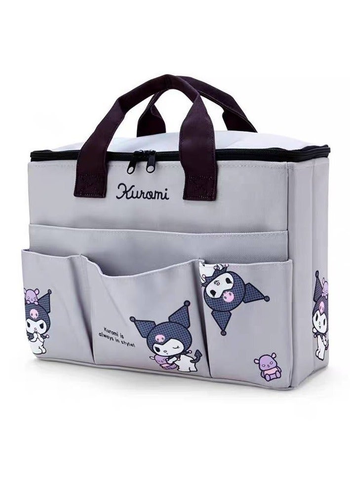 عام حقيبة يد من القماش بالتصميم كاريكاتيري، حلوة، بأشكال كلب باللون المرلو أو البهارات أو كولومي، حقيبة تخزين محمولة وممتعة وجميلة - Image 1