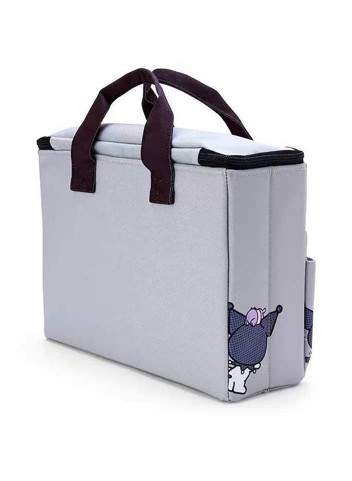 عام حقيبة يد من القماش بالتصميم كاريكاتيري، حلوة، بأشكال كلب باللون المرلو أو البهارات أو كولومي، حقيبة تخزين محمولة وممتعة وجميلة - Image 2