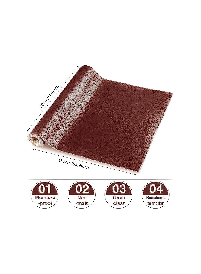PROMASS 11.8 * 53.9 Inch Strong Self Adhesive Leather Repair Patch, Cuttable Self Adhesive Tape Leather Patch Sofa Repair, Waterproof Leather Repair Kit for Furniture Car Seat Chairs Bags (Lighr Brown)  - Image 5