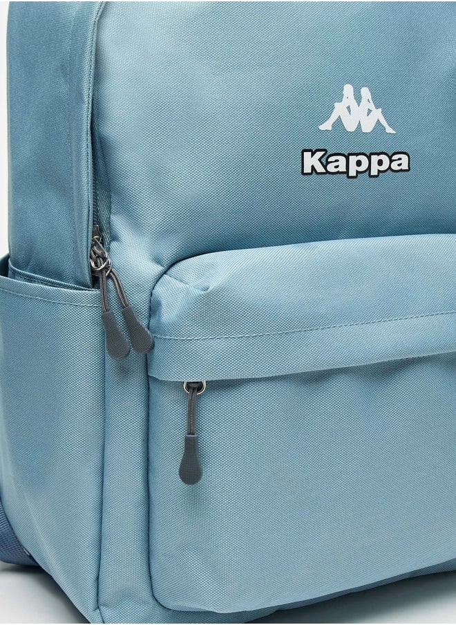 Kappa - Logo Detail Backpack with Adjustable Shoulder Straps - Image 1