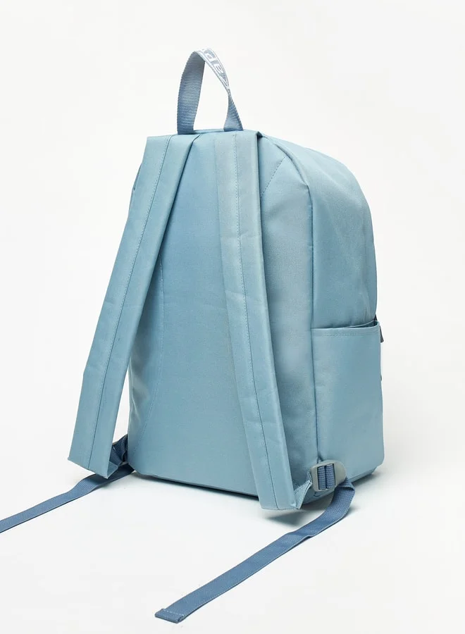 Kappa Logo Detail Backpack with Adjustable Shoulder Straps