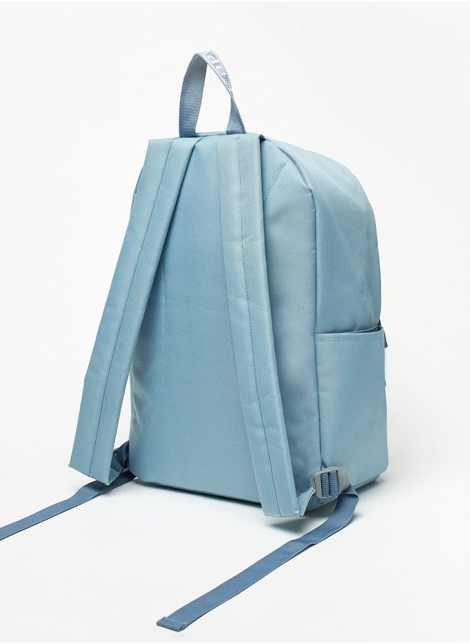 Kappa - Logo Detail Backpack with Adjustable Shoulder Straps - Image 1