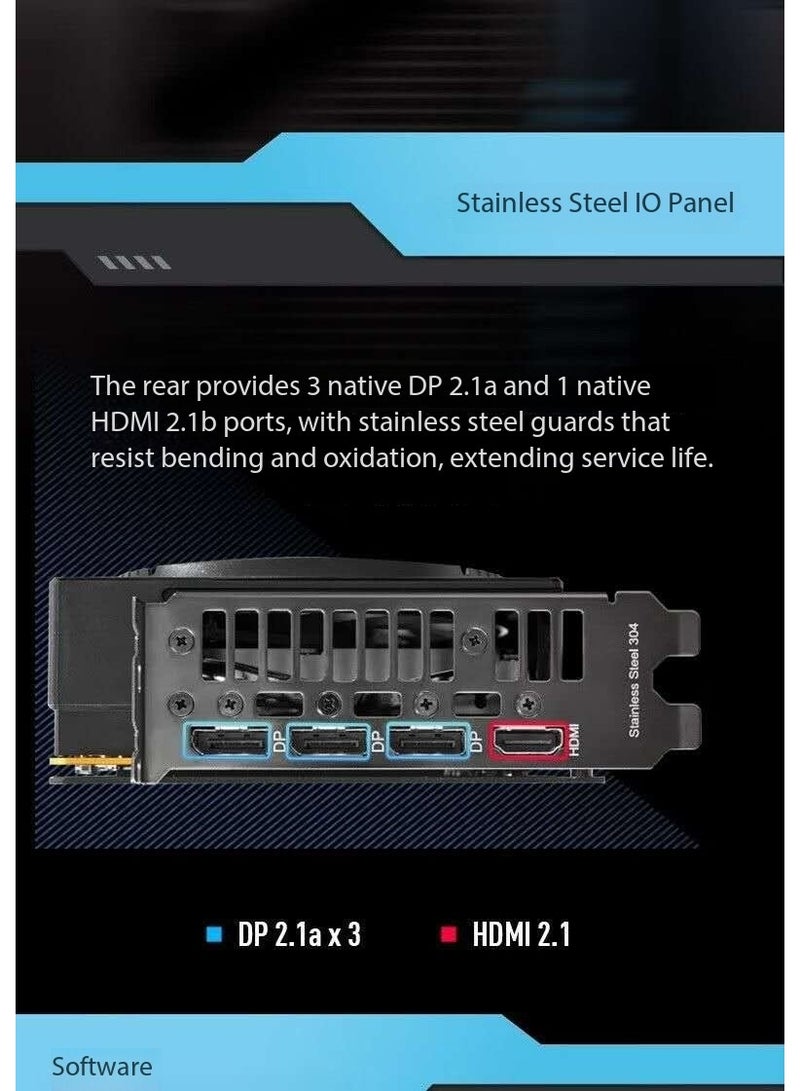 بطاقة رسومات ASUS ATS RX9070 GRE بسعة 12GB – إصدار خاص للصين بمعمارية AMD RDNA 4 | شريحة Navi 48 وذاكرة GDDR6 بسرعة عالية وبواجهة 192-بت – نسخة “Megalodon” مكسورة السرعة - Image 4