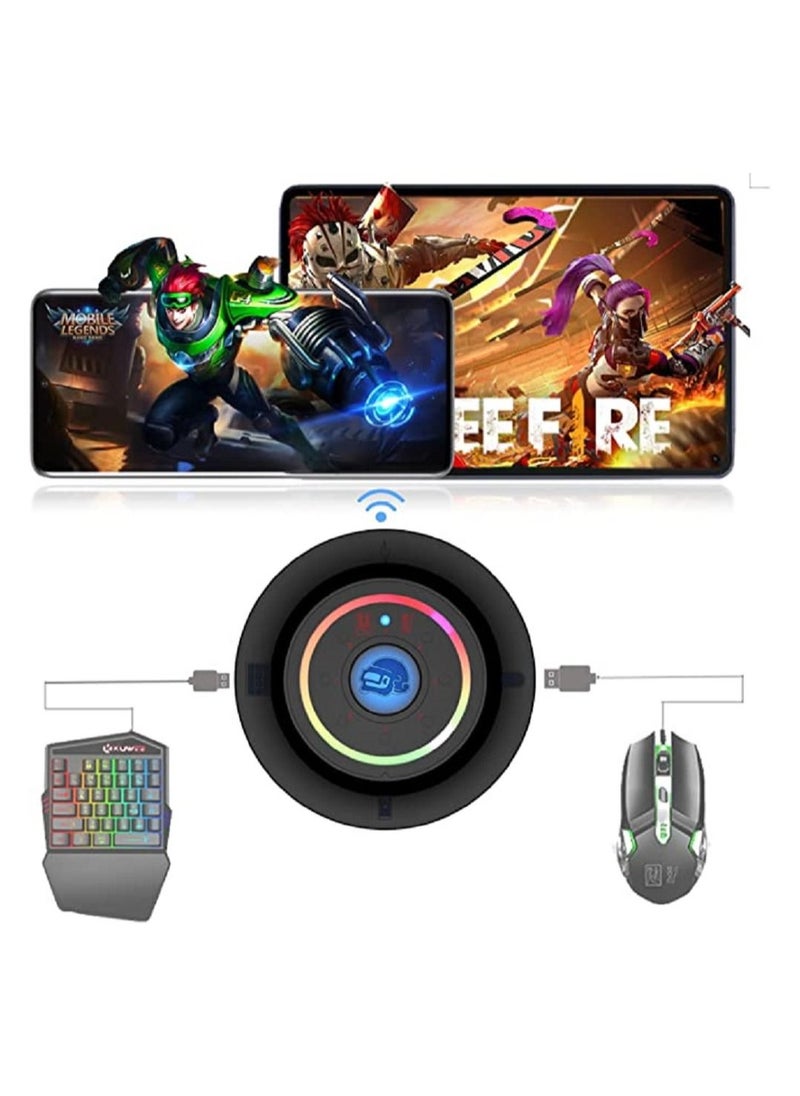 KASTWAVE - Keyboard and Mouse Adapter, Wireless Gaming Keyboard Mouse Converter, Support Phone Charging, Audio Interface Plug and Play, for PUBG Mobile/CODM/Genshin/Diablo All Games - Image 1