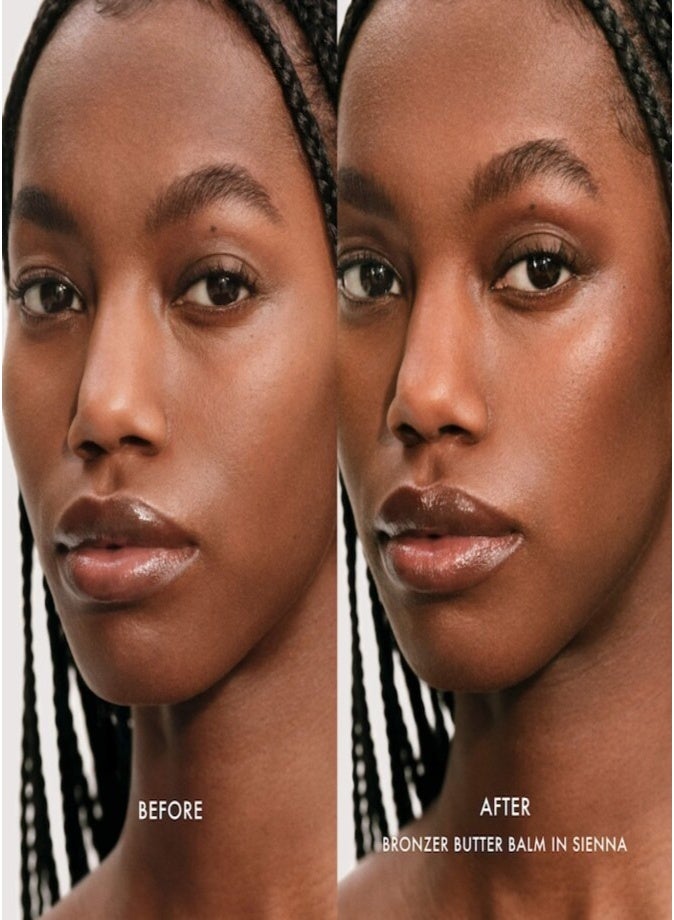Summer Fridays Bronzer Butter Balm Sculpting Cream Bronzer with Ceramides 5g Sienna | Hydrating Cream Bronzer for Natural Sun-Kissed Glow - Image 2