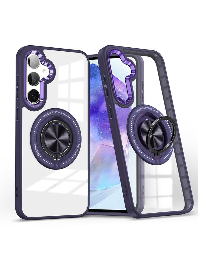 erorex Case For Samsung Galaxy A55 Magnetic Rotating Ring Holder Phone Case - Image 1