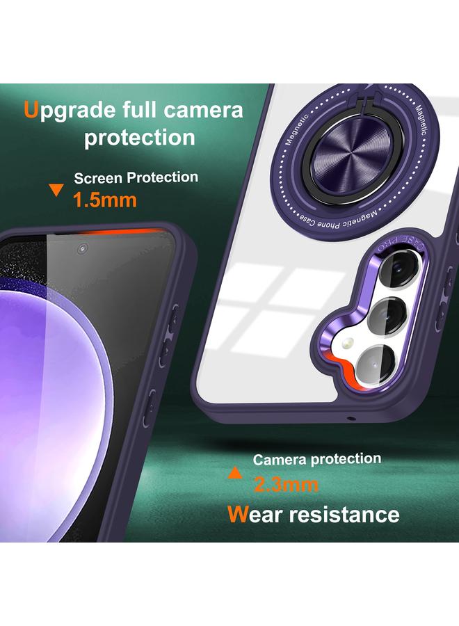 erorex Case For Samsung Galaxy A55 Magnetic Rotating Ring Holder Phone Case - Image 2