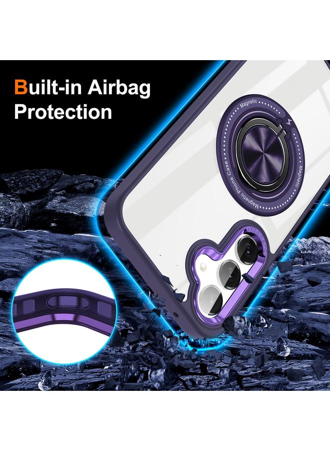 erorex Case For Samsung Galaxy A55 Magnetic Rotating Ring Holder Phone Case - Image 3