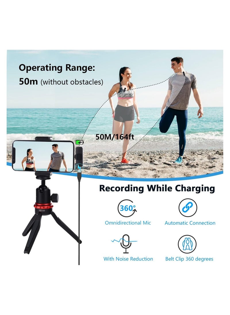 BOYA - ميكروفون BY-V2 لاسلكي من نوع Lavalier لهاتف iPhone iPad، ميكروفون خارجي صغير متعدد الاتجاهات مزود بمشبك لميكروفون iPhone لتسجيل الفيديو والبودكاست والبث المباشر على YouTube - Image 1