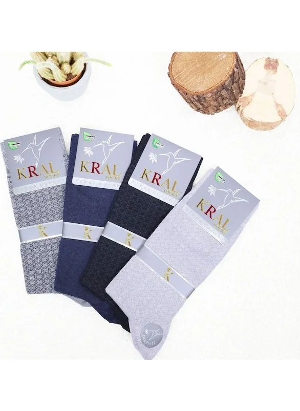 Kral Socks Men's Bamboo Socks Toe Seamless Soft Washable Perfumed Long Socks