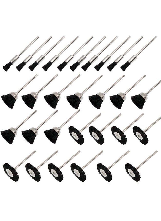 DIY Crafts DIY Crafts Design No # 16, Pack of 10 Pcs, Soft Nylon Bristle Brushes Cup Wire Brush Set Cleaning Polishing Accessories 2.35 mm Shank for Dremel (Design No # 16, Pack of 10 Pcs)  - Image 1