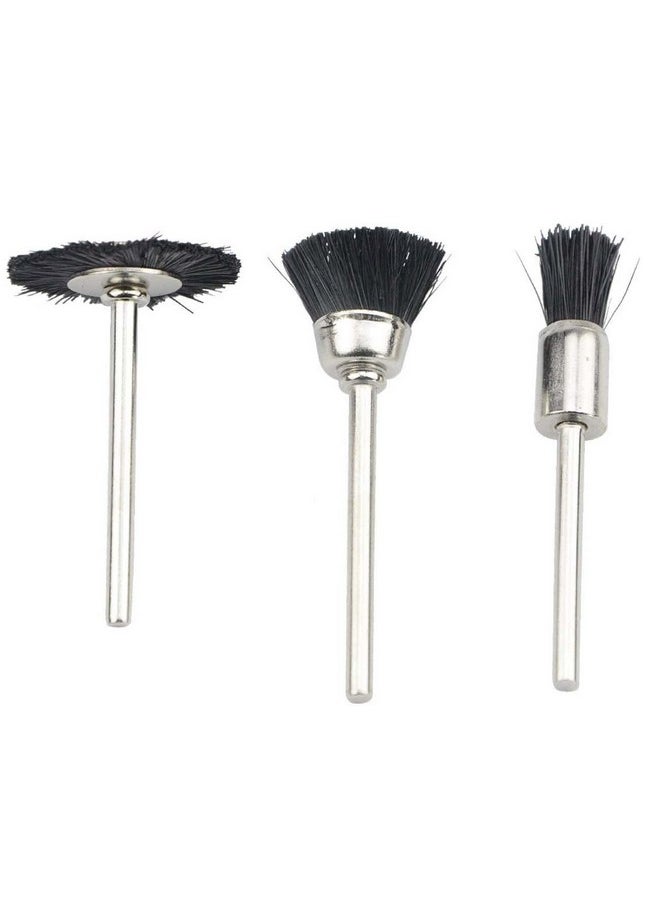 DIY Crafts DIY Crafts Design No # 16, Pack of 10 Pcs, Soft Nylon Bristle Brushes Cup Wire Brush Set Cleaning Polishing Accessories 2.35 mm Shank for Dremel (Design No # 16, Pack of 10 Pcs)  - Image 3