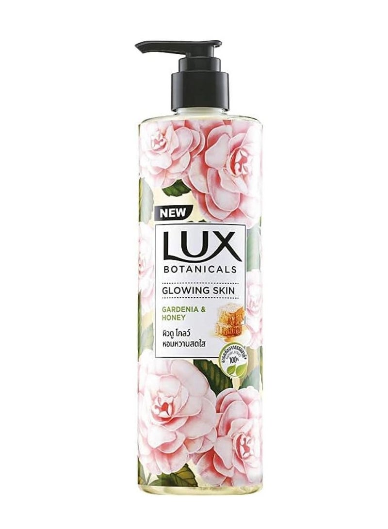 Lux Botanicals Glowing Skin Body Wash (450mL) | Gardenia & Honey Extracts | Shower Gel for Women | 100% Natural Extract | Paraben Free - Image 1