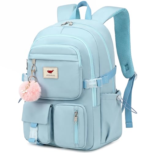 LXYGD Laptop Backpack 156 Inch Kids Elementary Middle High School Bag College Backpacks Anti Theft Travel Back Pack Large Bookbags for Teens Girls Women Students Blue - Image 1