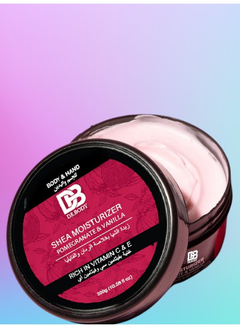 DR.BODY Shea Moisturizer Rich In Vitamin C & E 300 G - Image 2