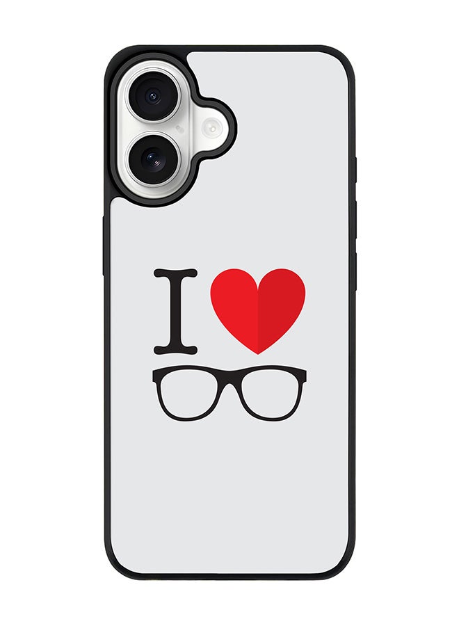 Stylizedd iPhone 17 Case, [Compatible with MagSafe] Slim Magnetic cover Phone Case iPhone 17 -I Love Glasses - Image 1