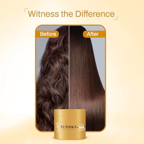 Yuthika Professional Vertix Hydrolyzed Keratin Hair Mask for Women & Men (150ml), Deep Nourishment & Strengthen Dry & Damaged Hair - Image 5