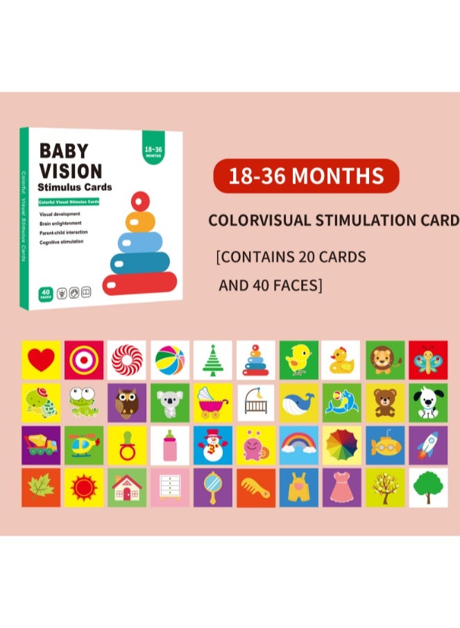 Teeny Baby Learning flashcards, visual stimulation flashcards, suitable for babies 36 months and older, sensory development flashcards, black and white color scheme, visual stimulation flashcards. - Image 5