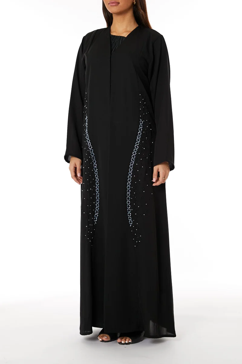 مويستريت عباية مفتوحة مطرزة