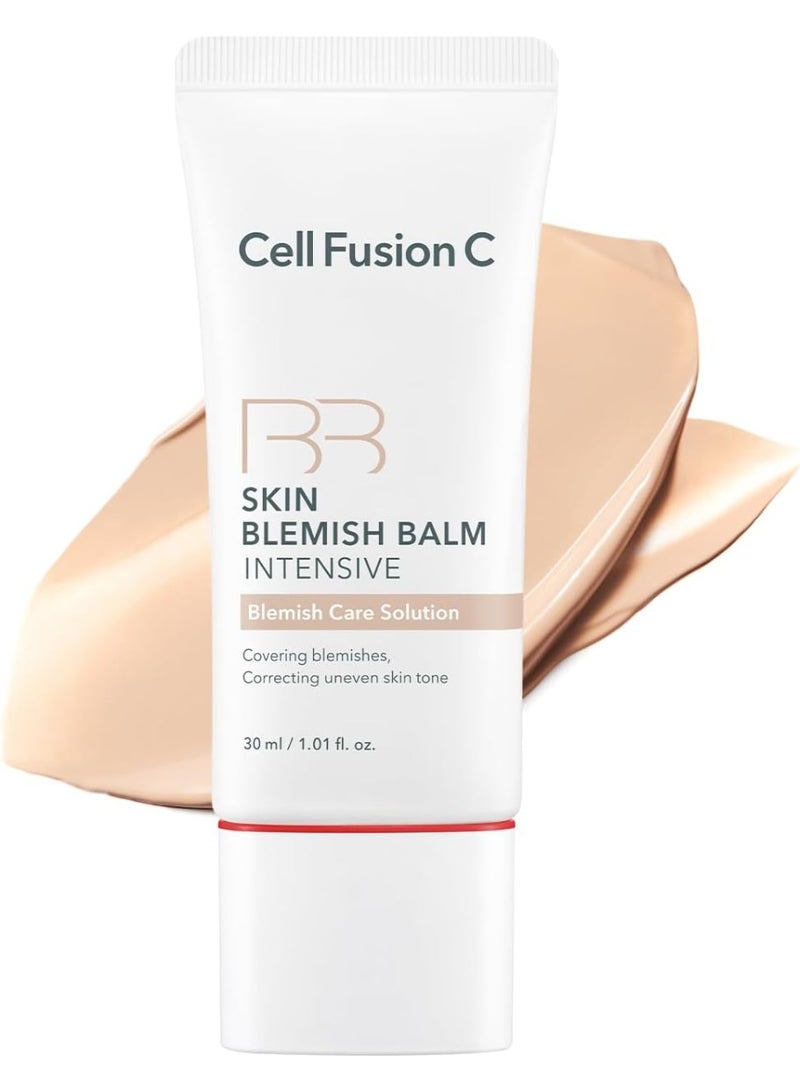 Cell Fusion C Skin Blemish Balm intensive, Neutral Undertone BB Cream, 24h Coverage with Natural Finish, Tinted Moisutrizer for Face, 1.01 fl.oz. (No. 21 Natural Light) - Image 1