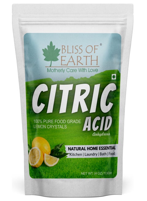 4oz Anhydrous Citric Acid Powder with Food Grade for Cooking Bath Bombs Cleaning and Preserving 113g