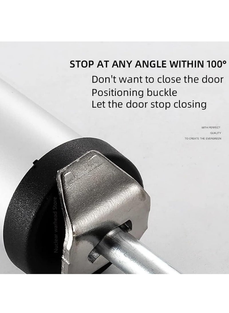 Door Closer Aluminum Pneumatic Door Closer Automatic Door Closer Side Mounted Home Fire Door Closer Device Mute Anti Collision Buffer Rebound Door Closer - Image 2
