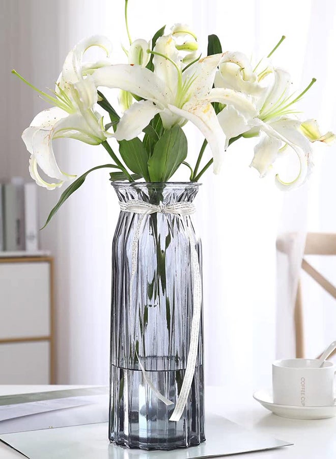 HOME TASTE مزهرية زجاجية زخرفية مزهرية زجاجية مزهرية زجاجية مزهرية زجاجية مزهرية زجاجية زخرفية للمنزل مزهرية زجاجية مركزية زخرفية للطاولة