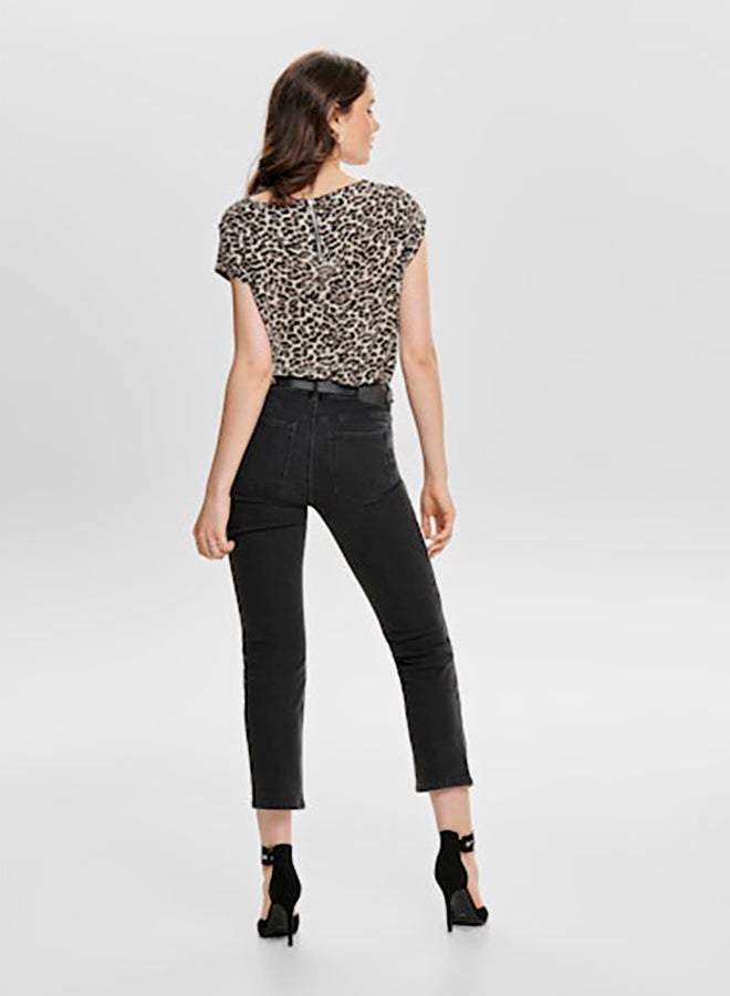 ONLY Womens Vic Shortsleeve AOP Top Woven - Image 4